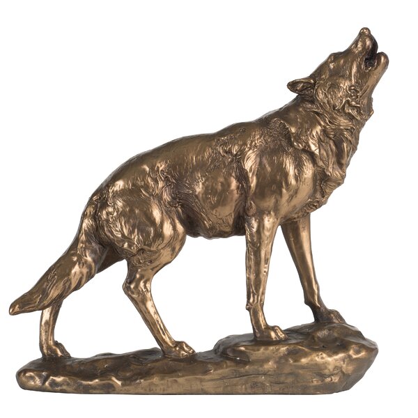 pewter wolf figurine